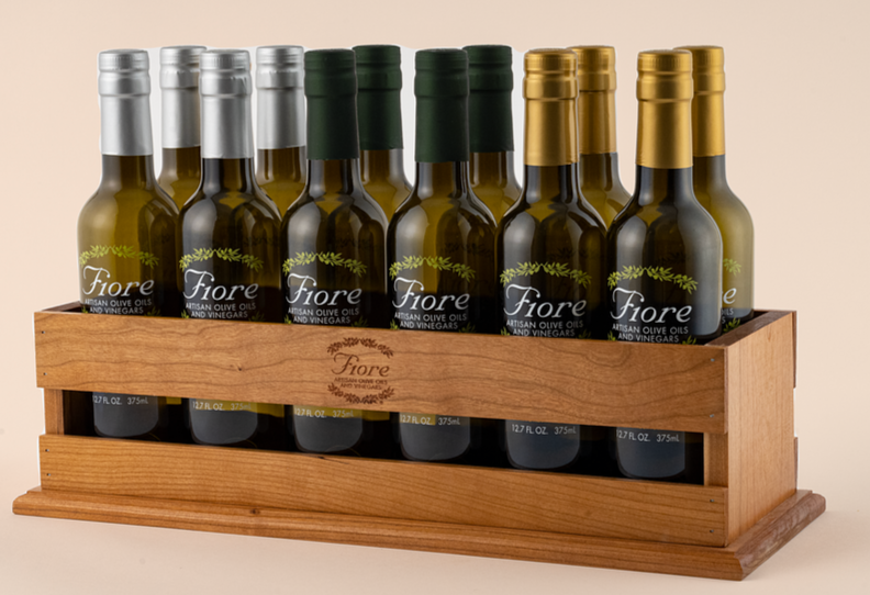12 Bottle FIORE Caddy – FIORE Artisan Olive Oils & Vinegars