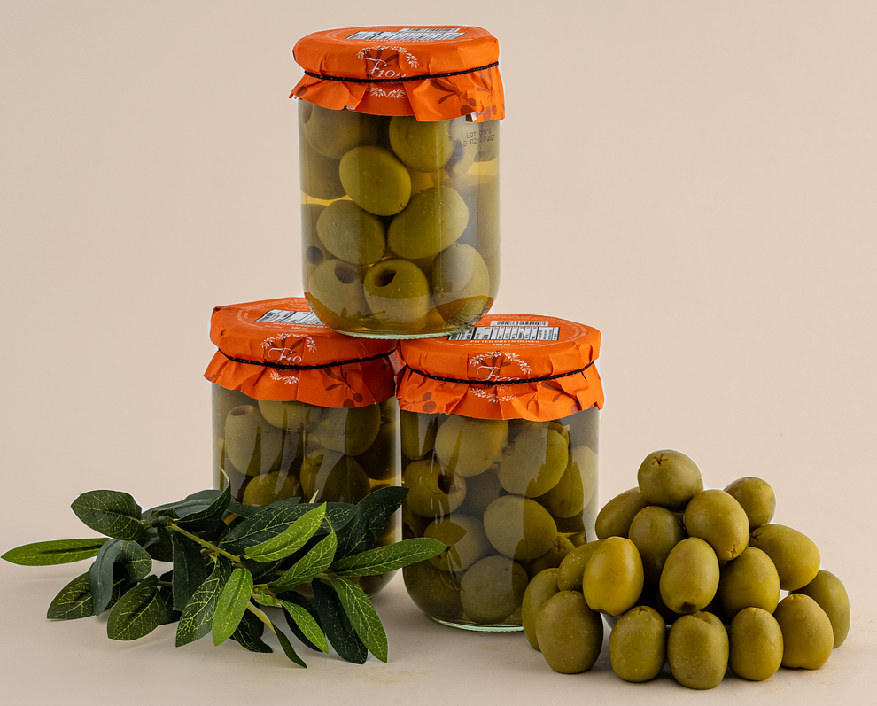 Green Pitted Olives