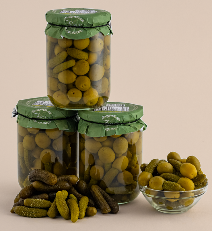 Gherkin Stuffed Manzanillo Olives FIORE Artisan Olive Oils & Vinegars