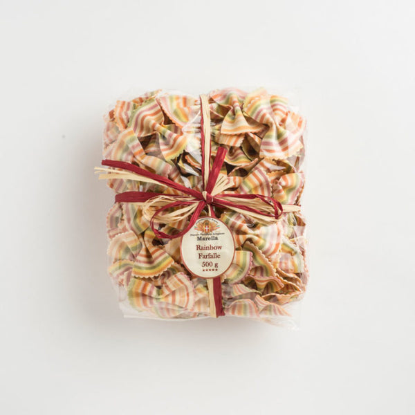 Organic Rainbow Farfalle Pasta
